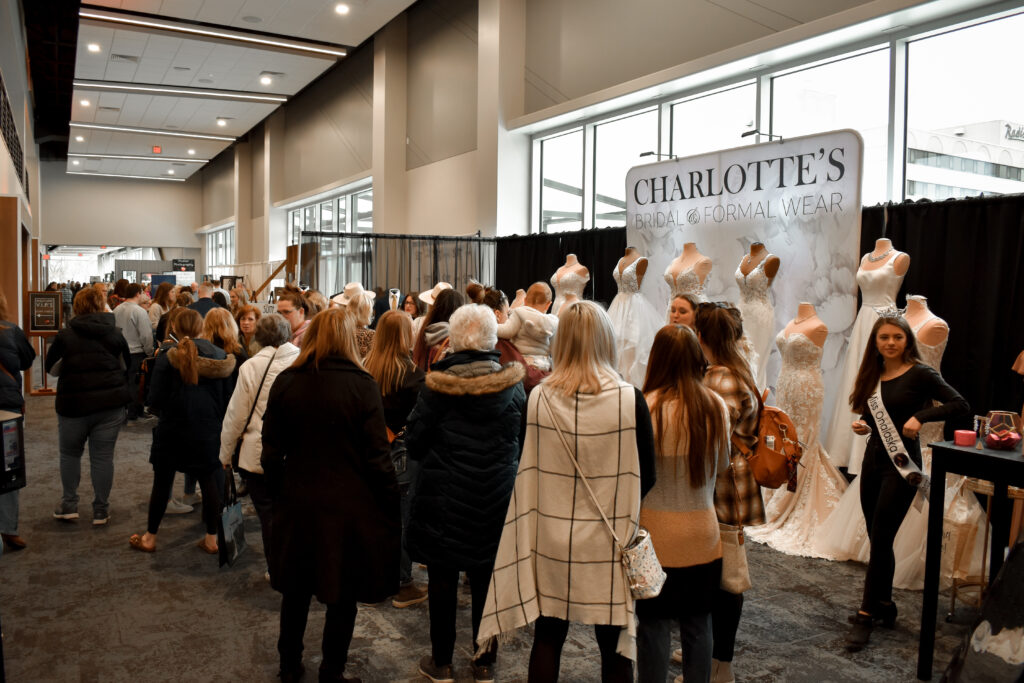 Wedding world exhibitors visited by wedding world attendants