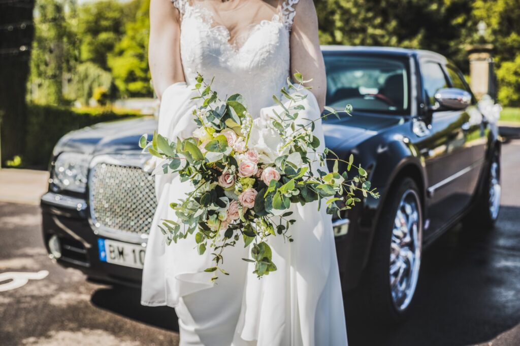 A mix of pink flowers and greens for a perfect summer wedding.